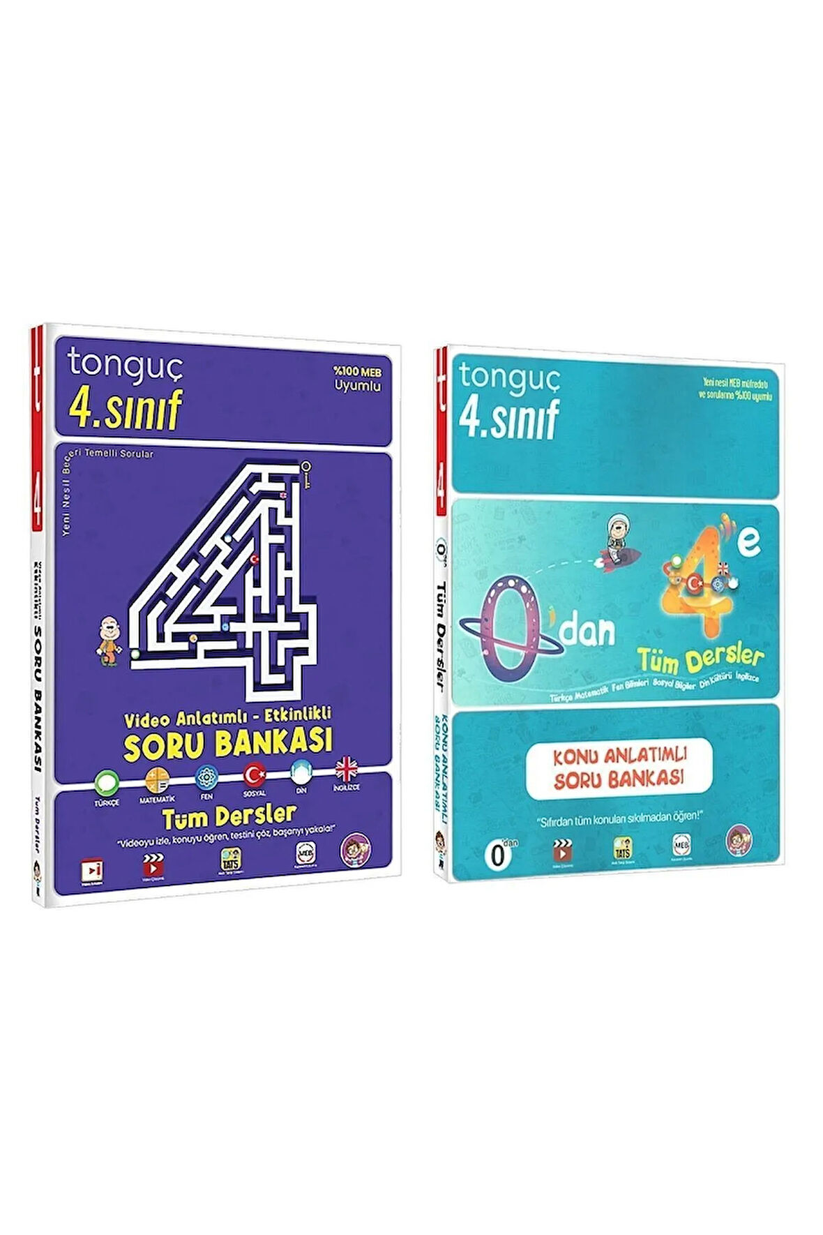 4. Sınıf Tüm Dersler Video Konu Anlatımlı Etkinlikli Soru Bankası