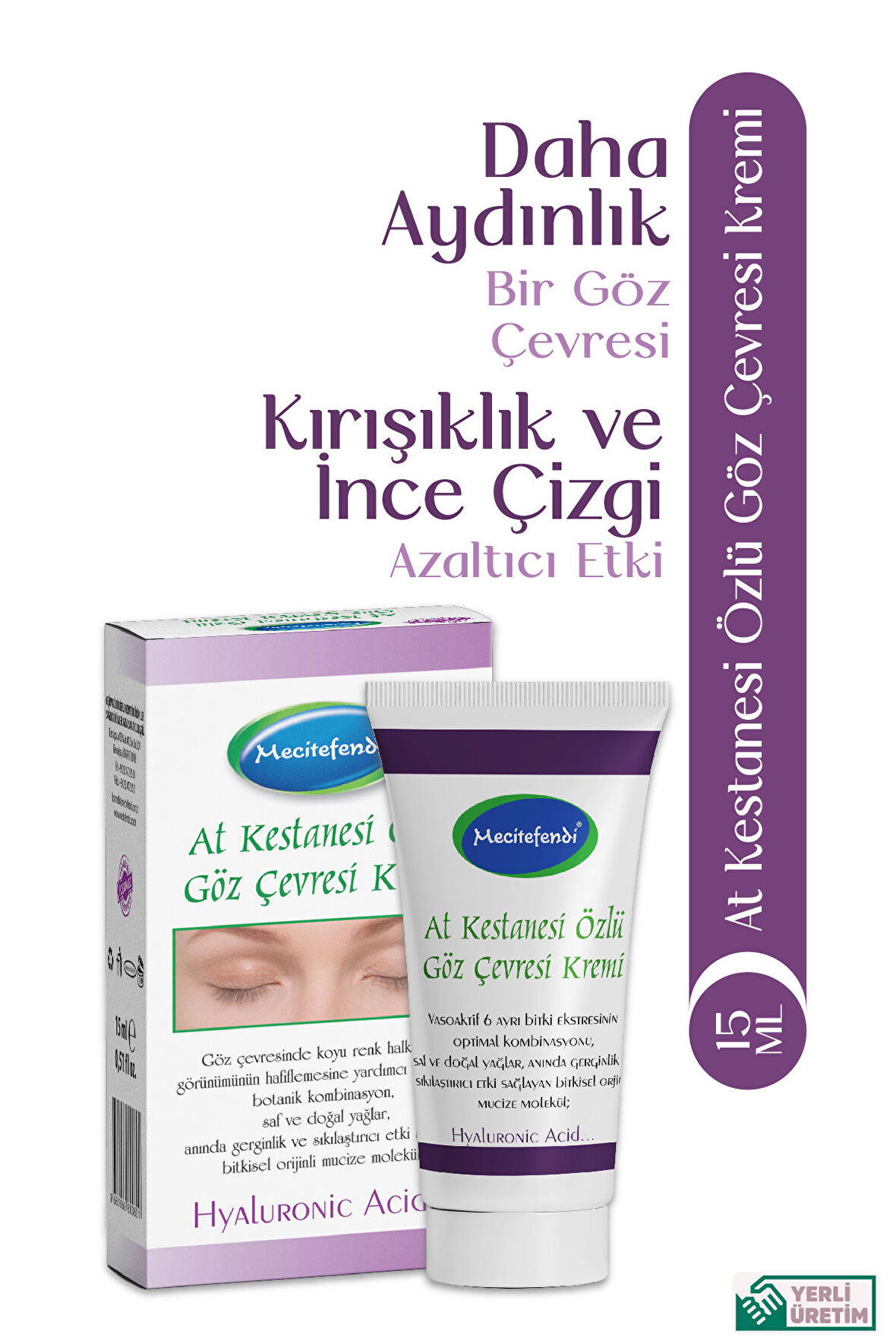 MECITEFENDI AT KESTANESİ ÖZLÜ  GÖZ ÇEVRESİ KREMİ (15 ml.)