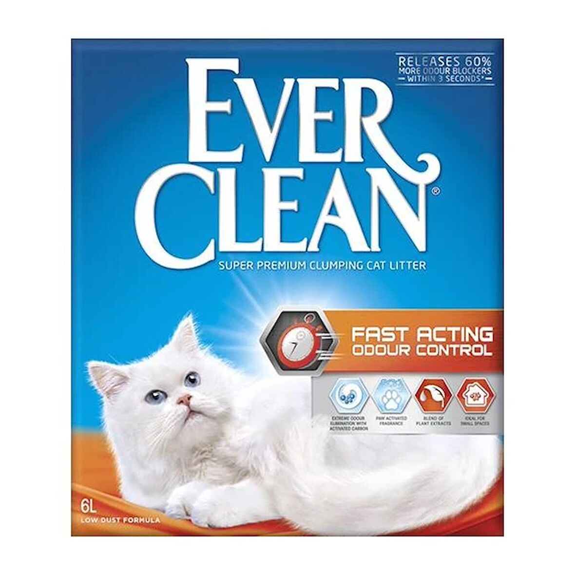 Ever Clean Fast Acting Hızlı Koku Emen Kedi Kumu 6 L