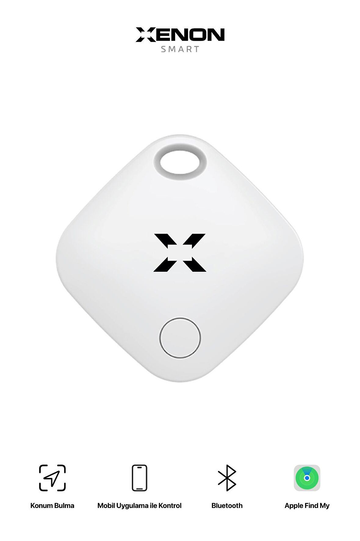 Air Tag, Akıllı Blutooth Takip Cihazı, Anahtar, Çanta, Evcil Hayvan için Kayıp Eşya Bulucu, Uzun Pil Ömürlü IOS Uyumlu Apple Lisanslı X6601