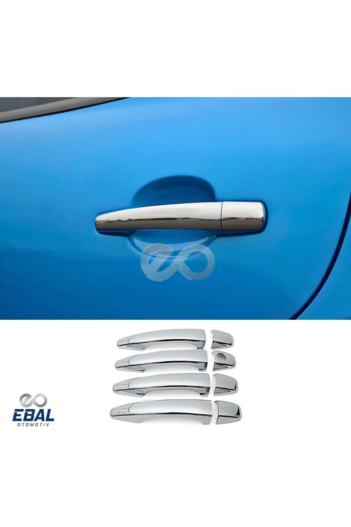 Peugeot 208 Krom Kapı Kolu 4 Kapı 2012 Üzeri P. Çelik