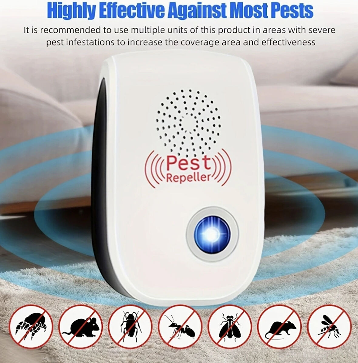 Ultrasonik Haşere Kovucu – Pest Repeller Cihazı 4'lü Paket
