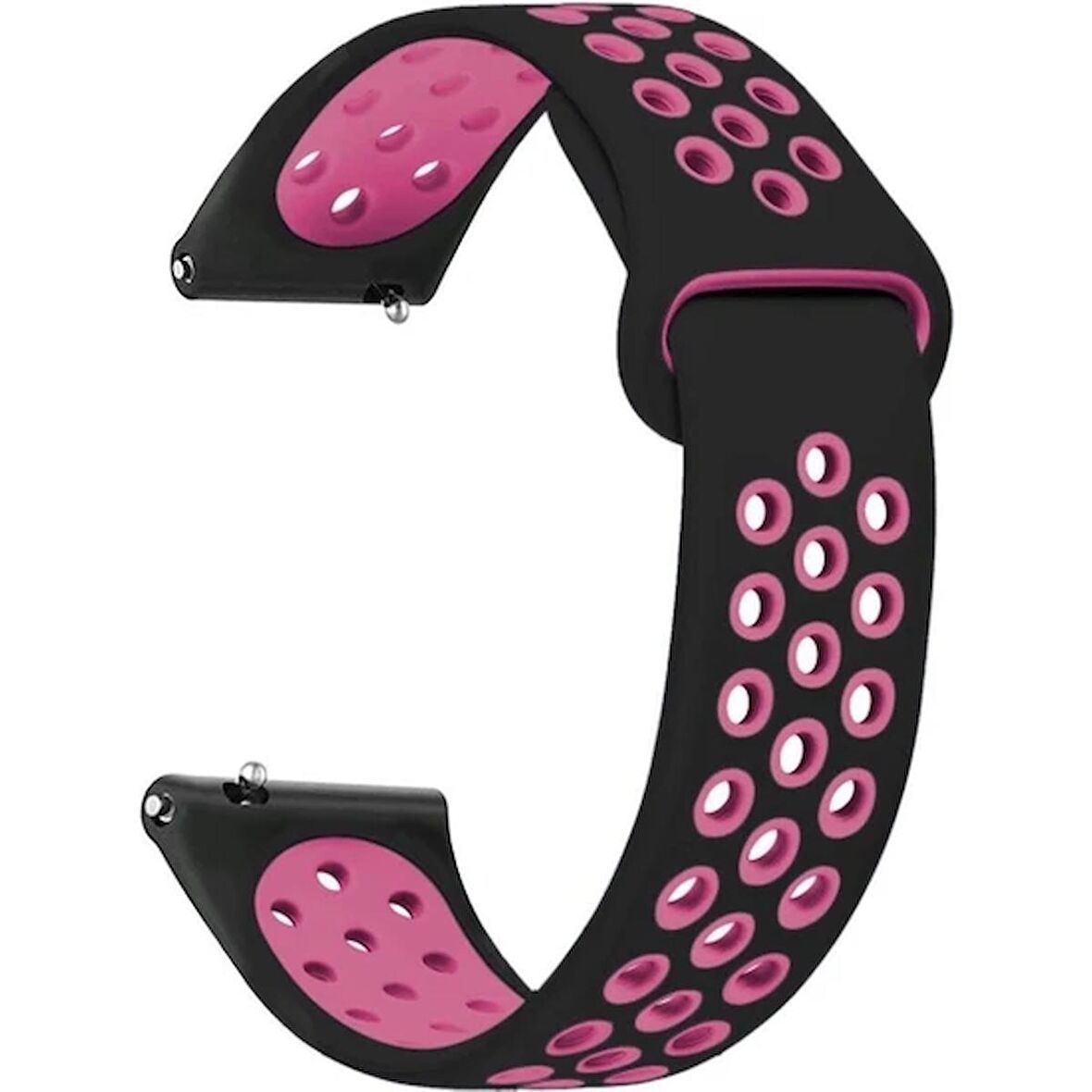 Samsung Galaxy WATCH(46MM) Samsung Gear S3 Frontier Uyumlu Yumuşak Dokulu Delikli Desenli Silikon Kordon KAYIŞ(22MM)