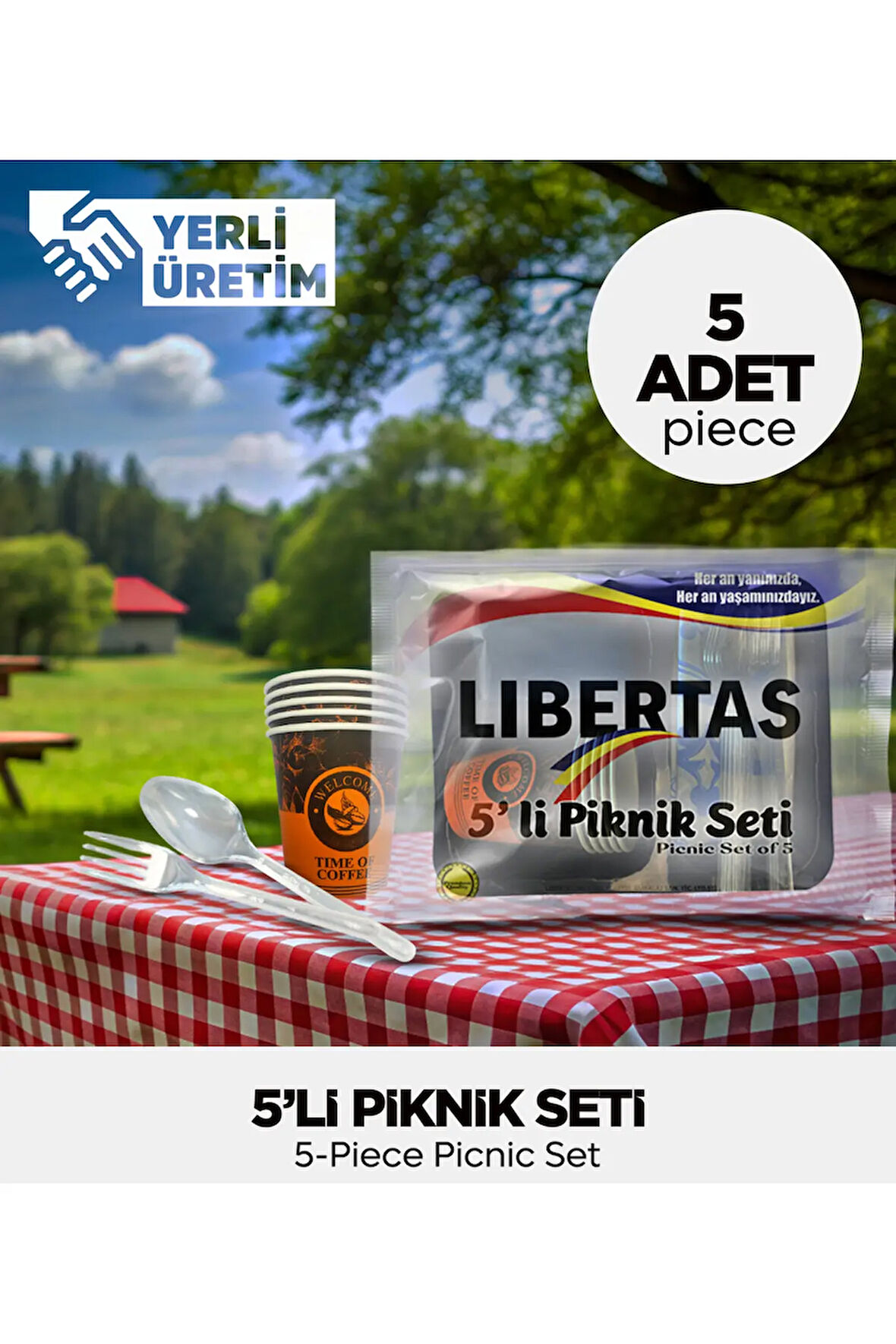 5’li Piknik Seti – (5 Adet)