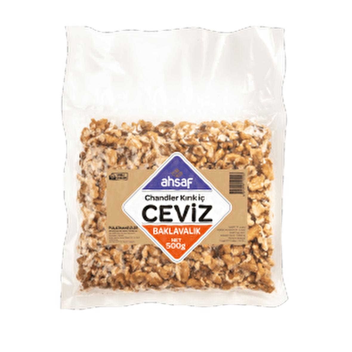 Ahsaf Baklavalık Kırık İç Ceviz 500 Gr (Vakum)