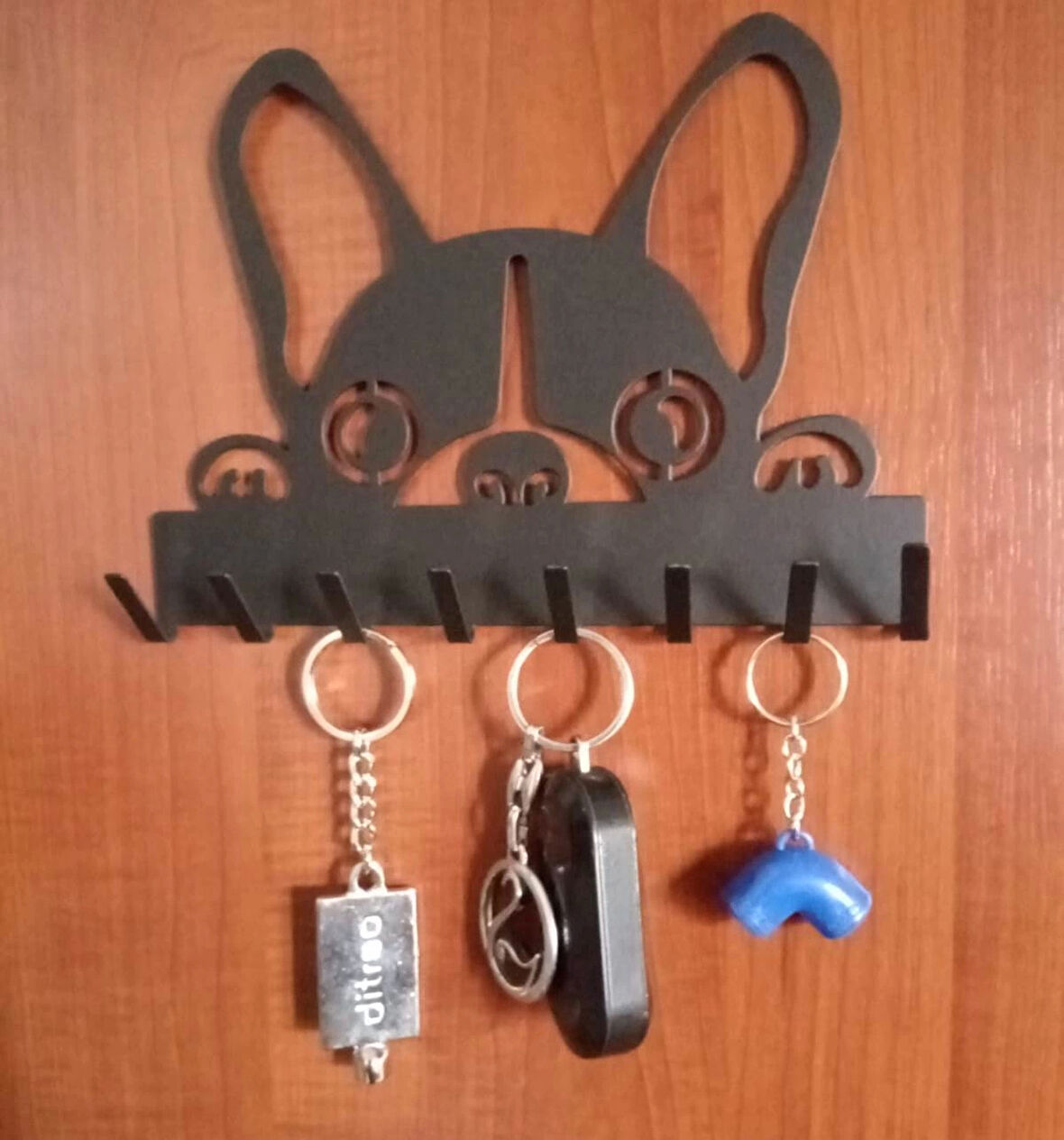 LAZER ANAHTAR ASKISI KÖPEKCİK MAT SİYAH