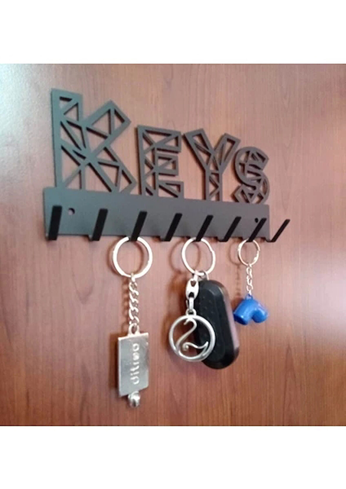 LAZER ANAHTAR ASKISI KEYS MAT SİYAH