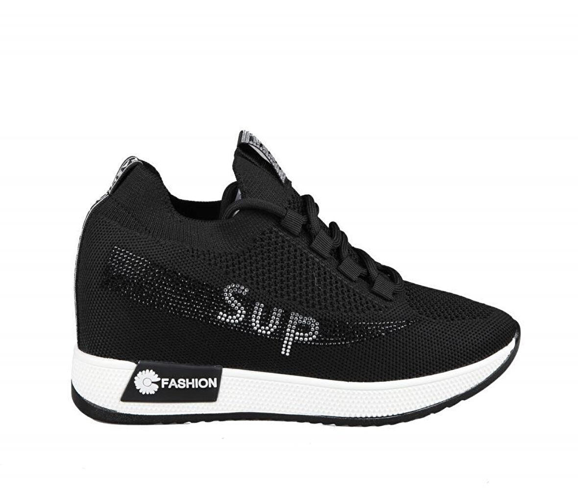 GUJA 22y305 Dolgu Topuk Siyah Kadın Sneakers