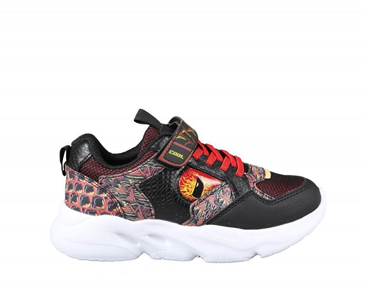 Cool Toyo Siyah-Kırmızı Çocuk Sneakers