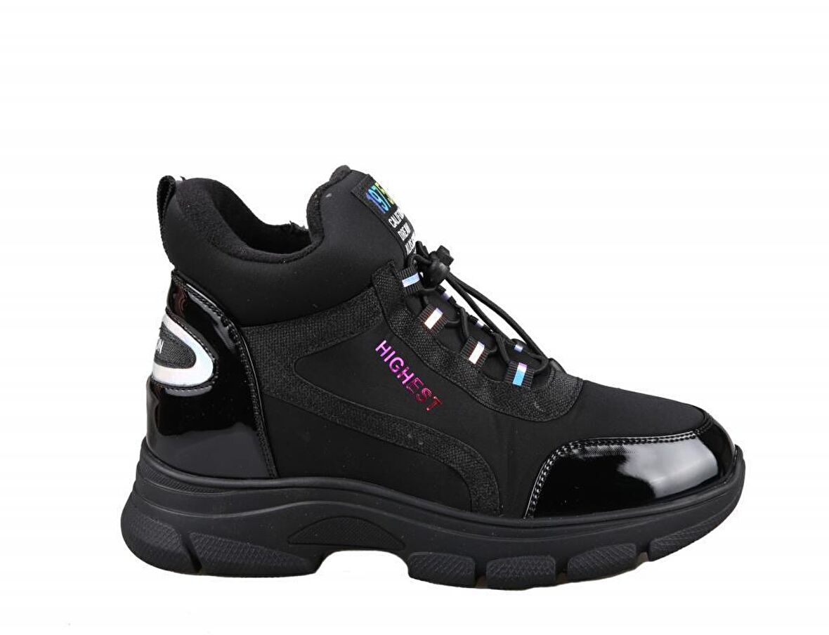GUJA 22k303 Dolgu Topuk Siyah Kadın Sneakers