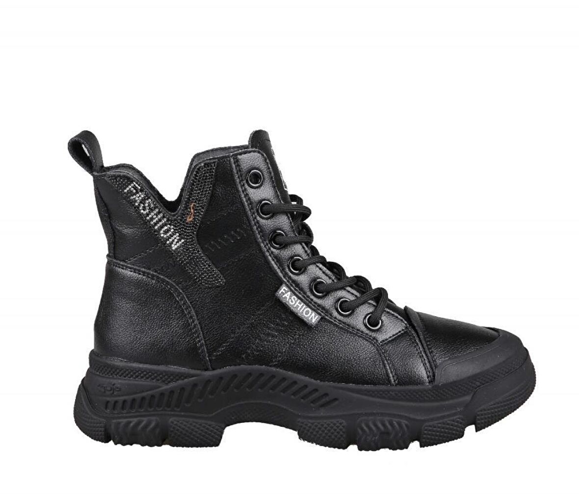 GUJA 22k310-14 Dolgu Topuk Siyah Kadın Bot