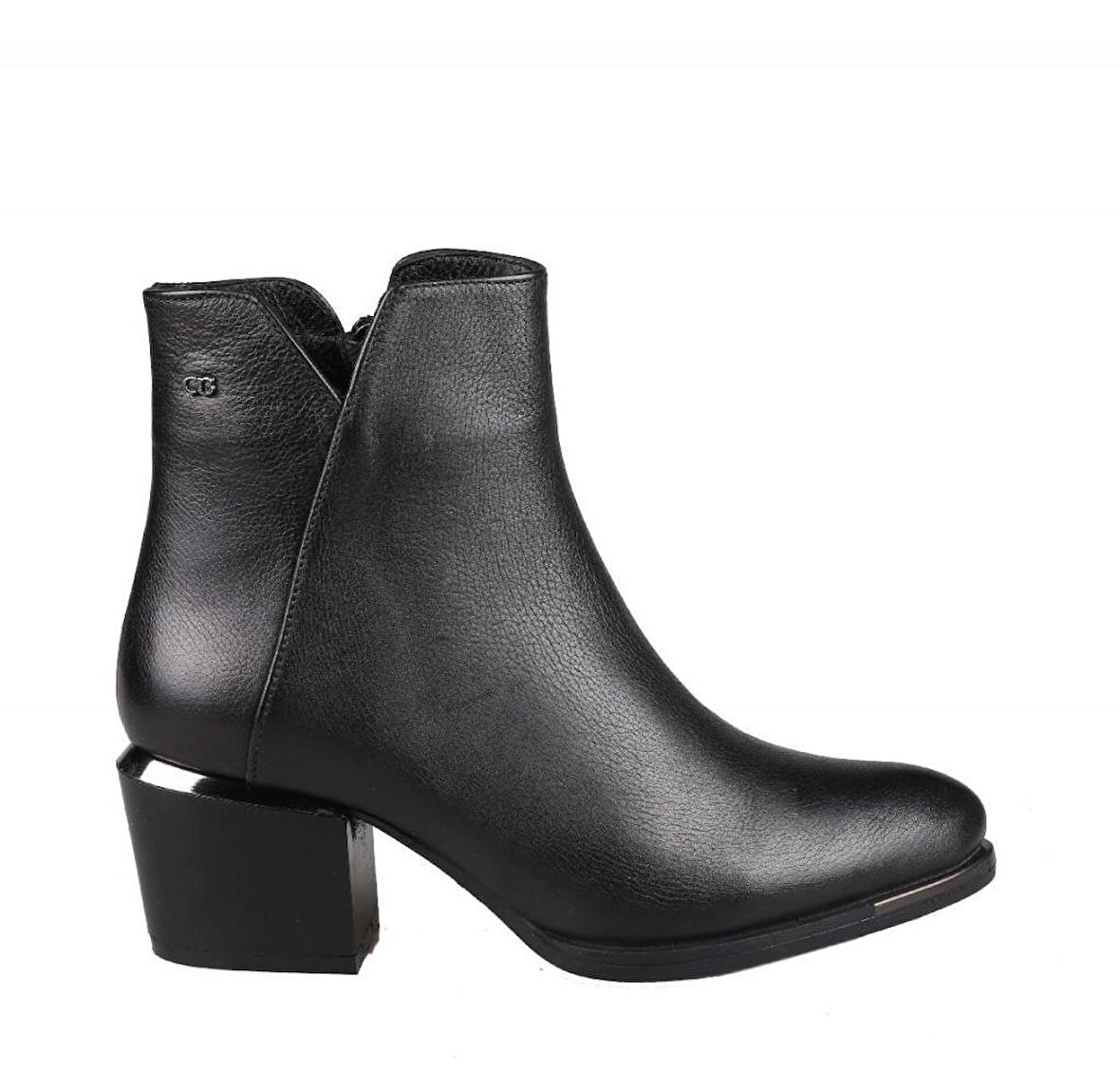 CASTLE BLACK 86607 Hakiki Deri Siyah Kadın Bot