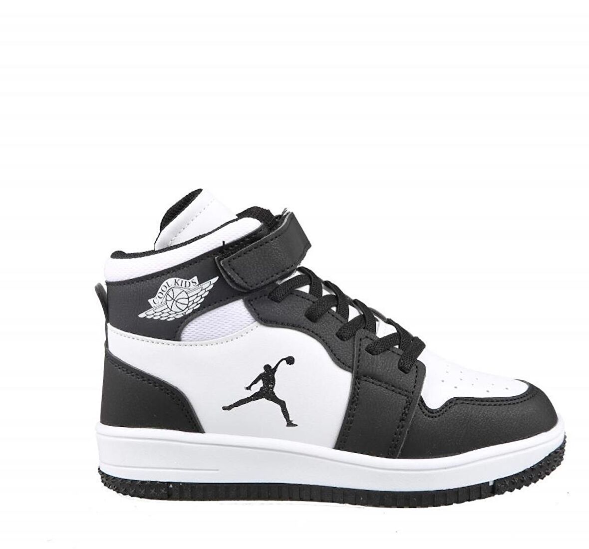 Cool Haykat Boğazlı Siyah-Beyaz Çocuk Sneakers