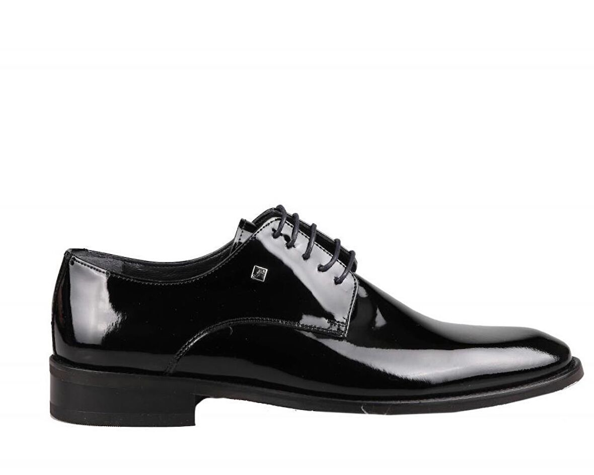 FOSCO 8003-2 Hakiki Deri Siyah Rugan Erkek Günlük Ayakkabı