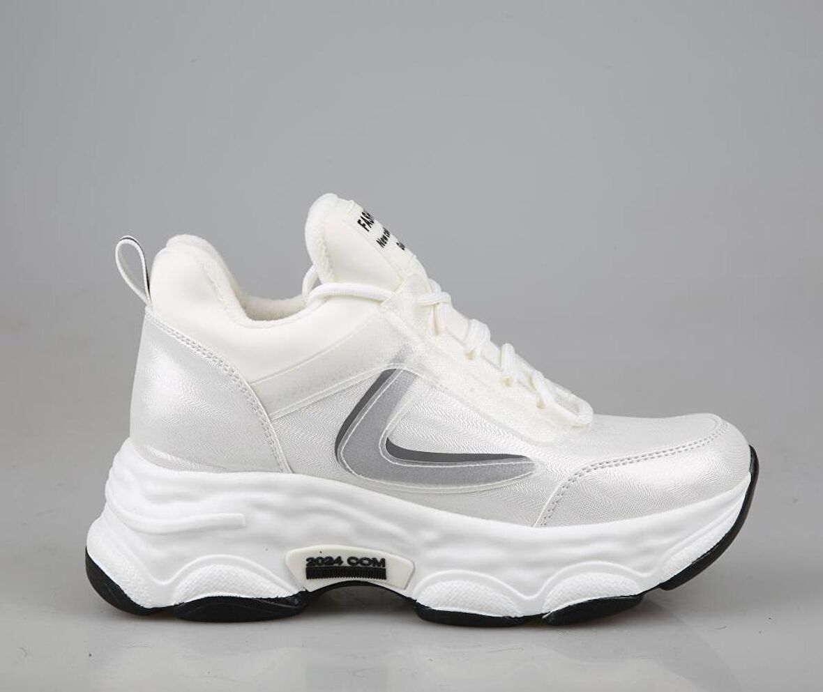 GUJA 23k302 Dolgu Topuk Beyaz Kadın Sneakers