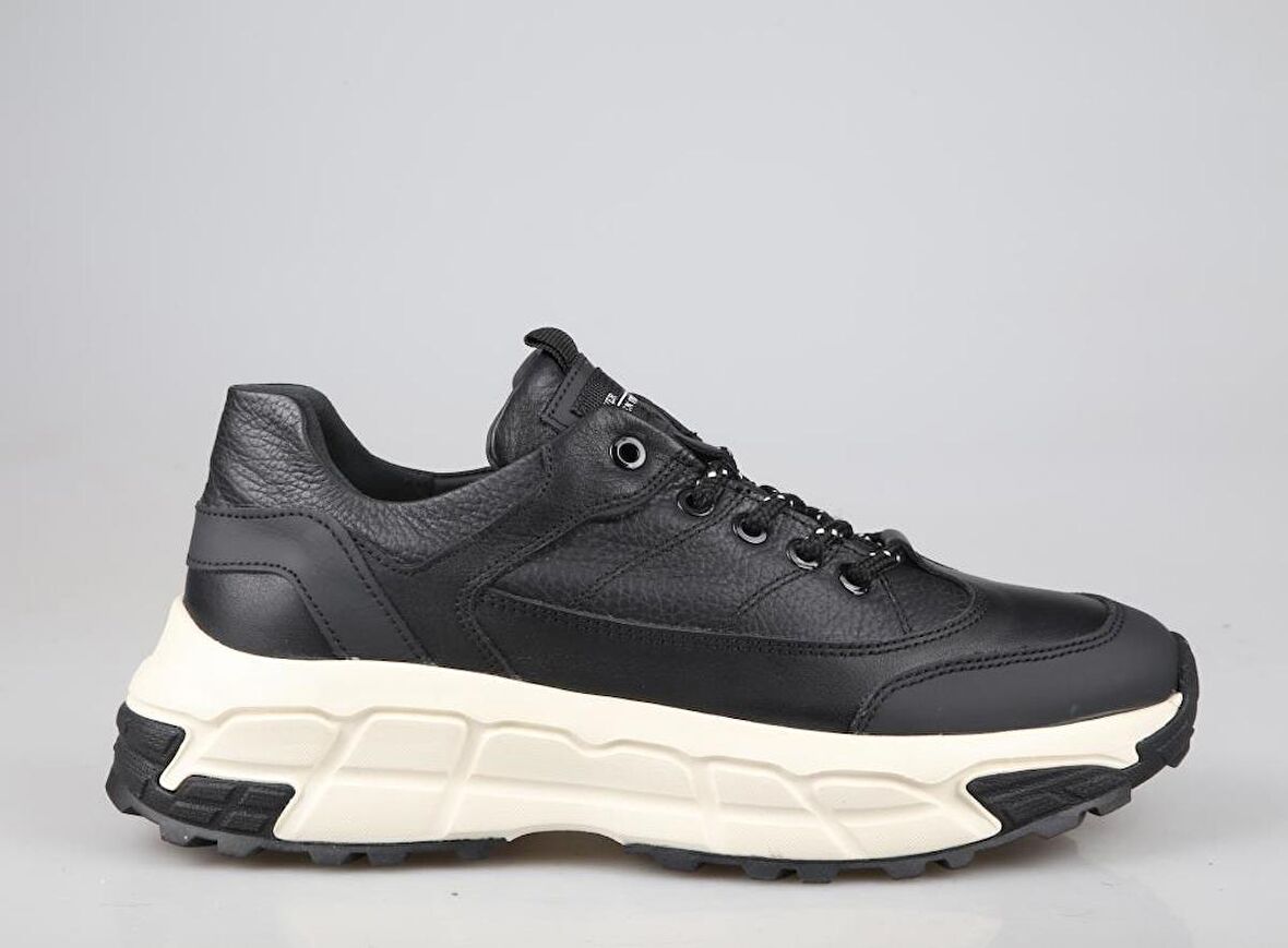 MARCOMEN 18351 Hakiki Deri Siyah Erkek Günlük Ayakkabı