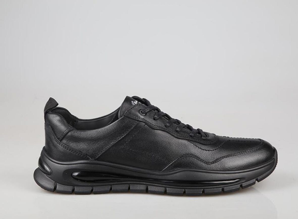 MARCOMEN 18418 Hakiki Deri Siyah Erkek Günlük Ayakkabı