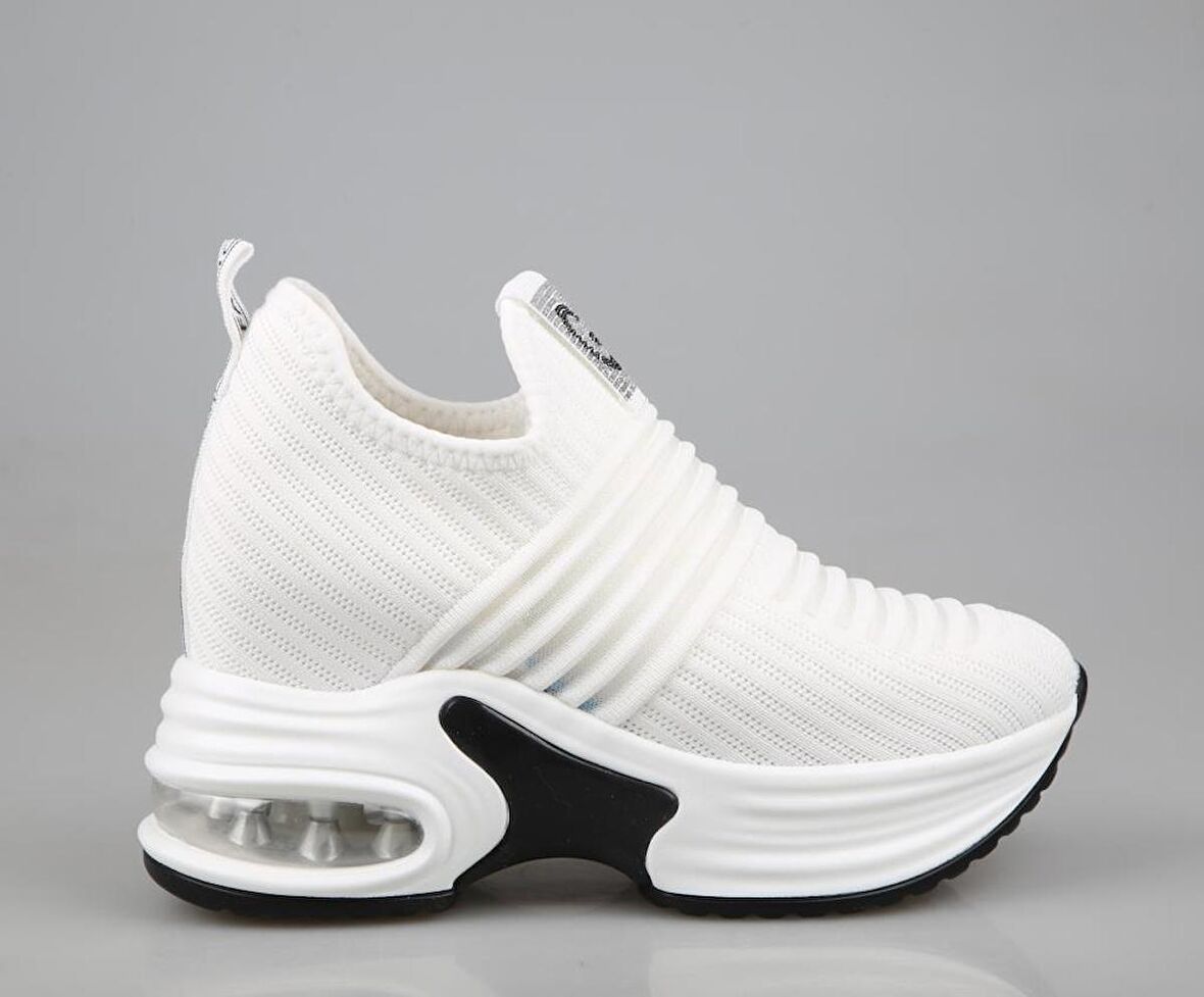 GUJA 24y300-8 Dolgu Topuk Beyaz Kadın Sneakers