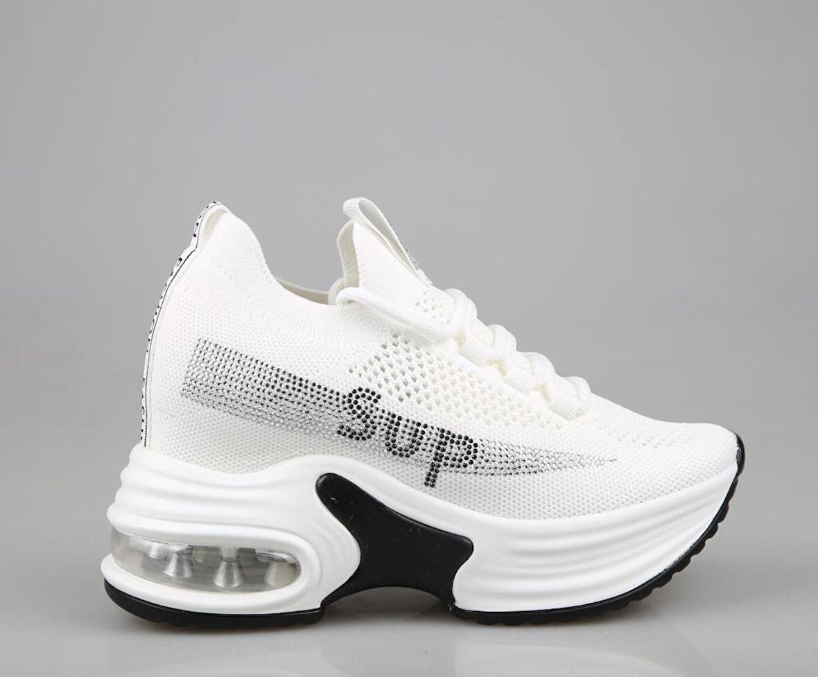 GUJA 24y300-3 Dolgu Topuk Beyaz Kadın Sneakers