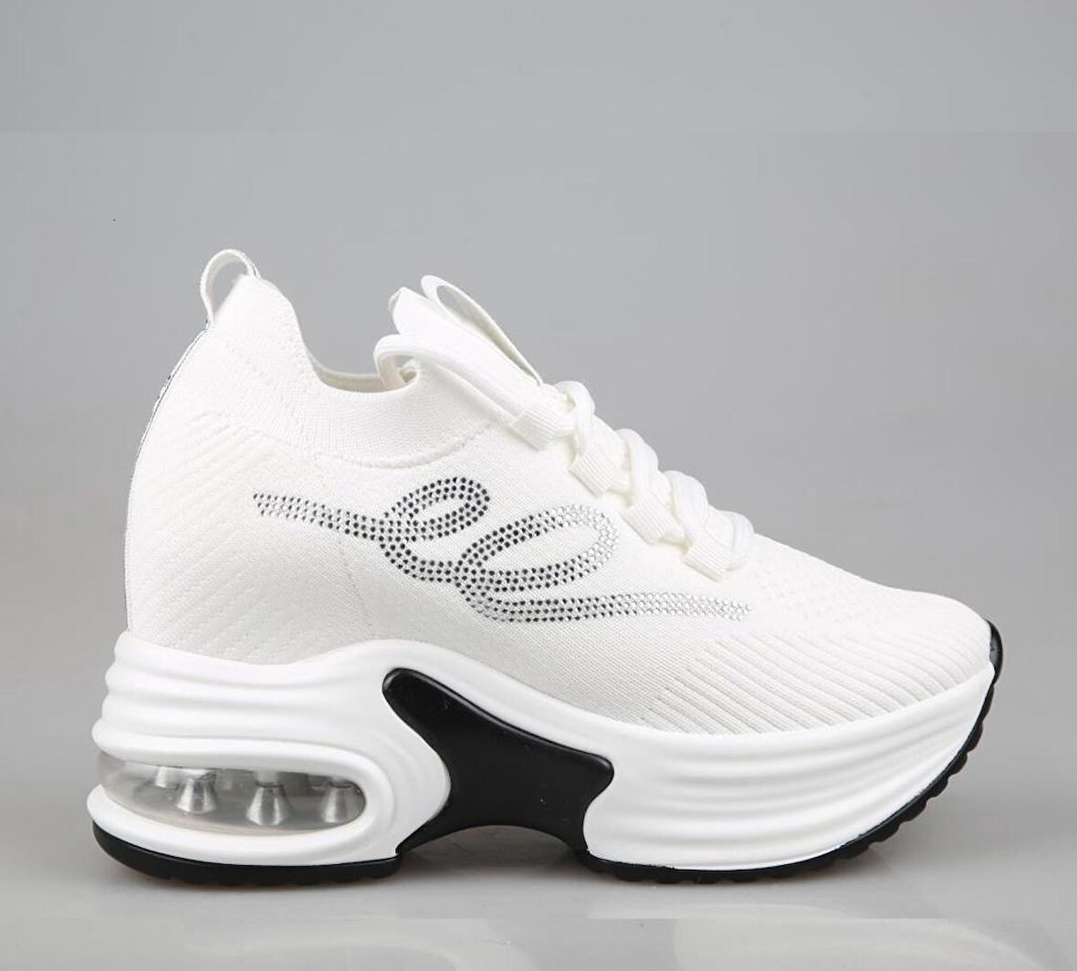 GUJA 24y300-9 Dolgu Topuk Beyaz Kadın Sneakers