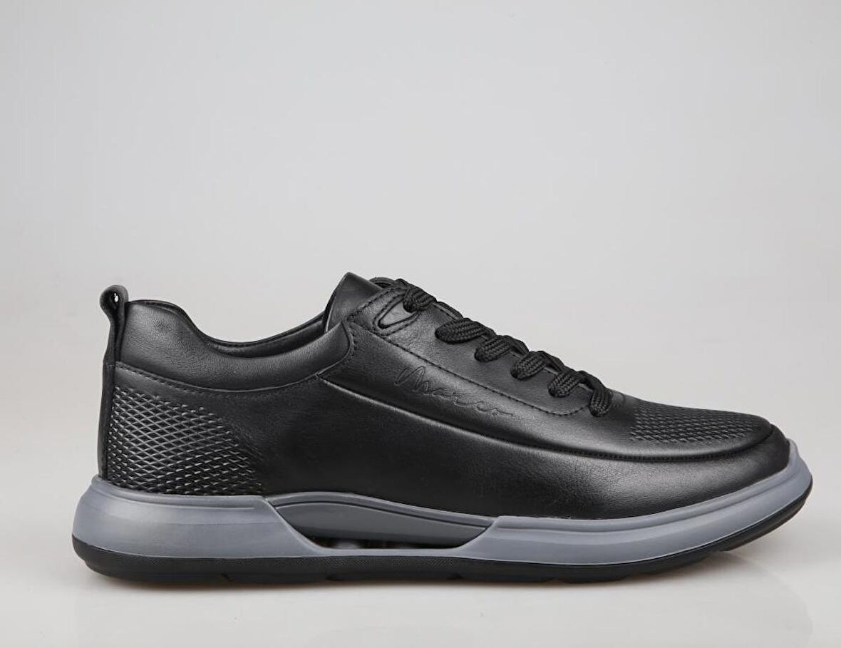 MARCOMEN 19537 Hakiki Deri Siyah Erkek Günlük Ayakkabı