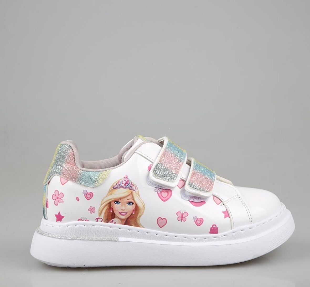 Bücür Ortopedi 502 Barbili Beyaz Çocuk Sneakers