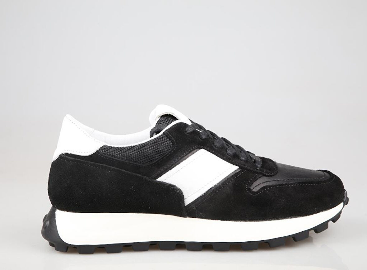 KOMCERO 4y2008 Hakiki Deri Siyah Erkek Günlük Ayakkabı