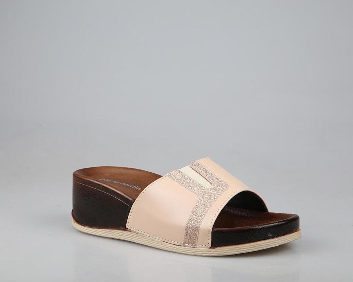 Pierre Cardin Pc-7021 Ortopedik Krem Kadın Terlik