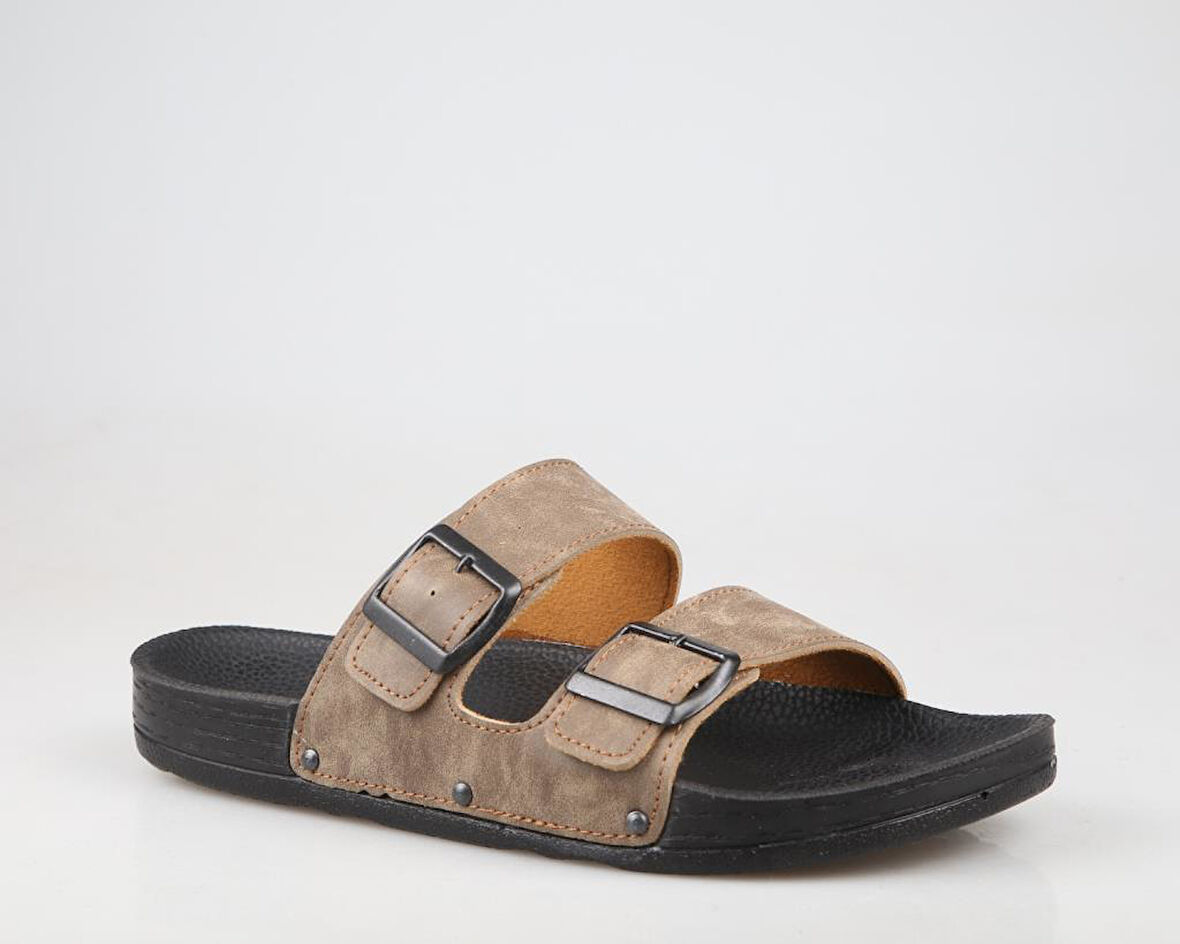 Pierre Cardin Pc-7241 Ortopedik Vizon Nubuk Erkek Terlik