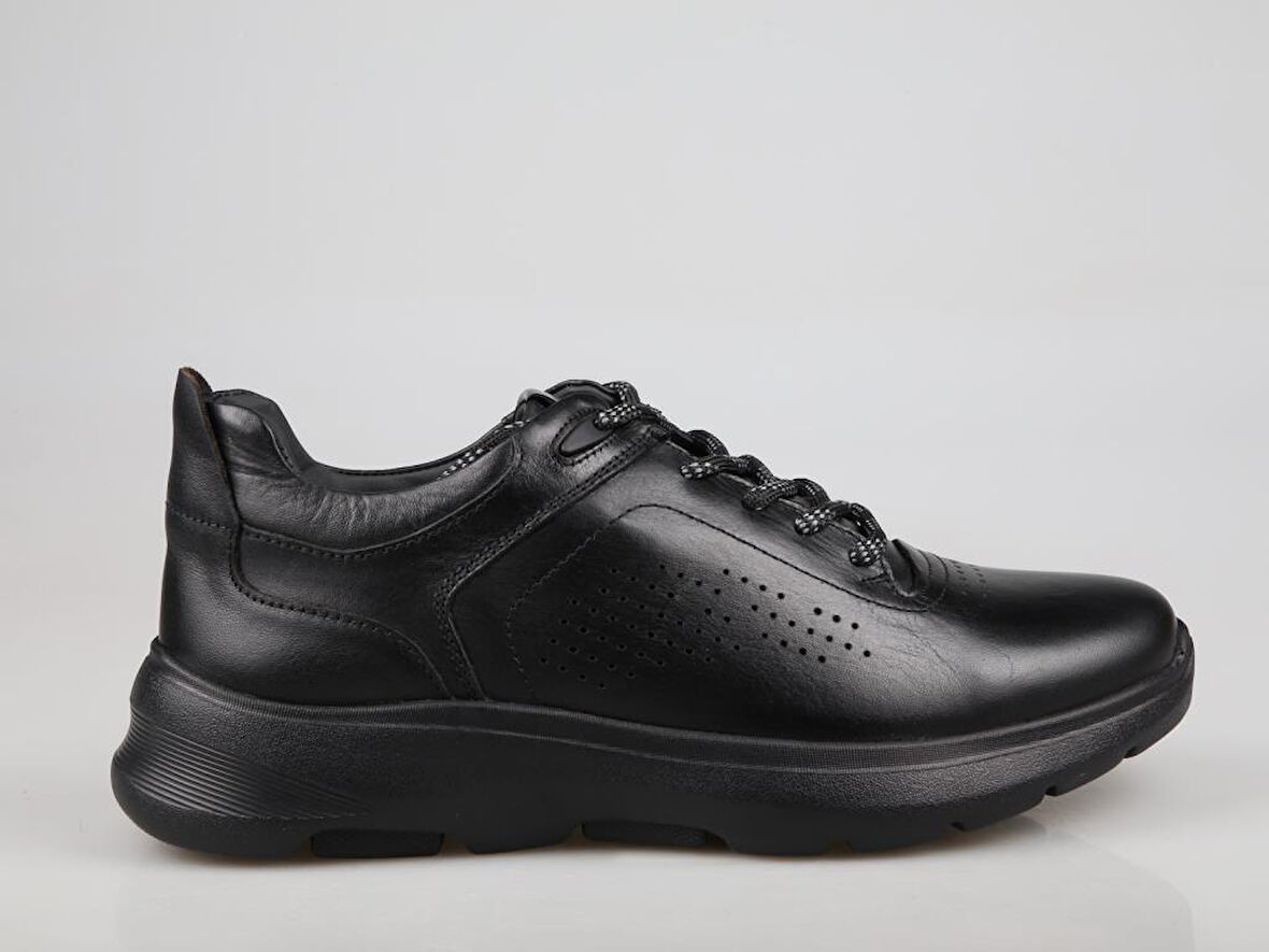 MARCOMEN 20170 Hakiki Deri Siyah Erkek Günlük Ayakkabı