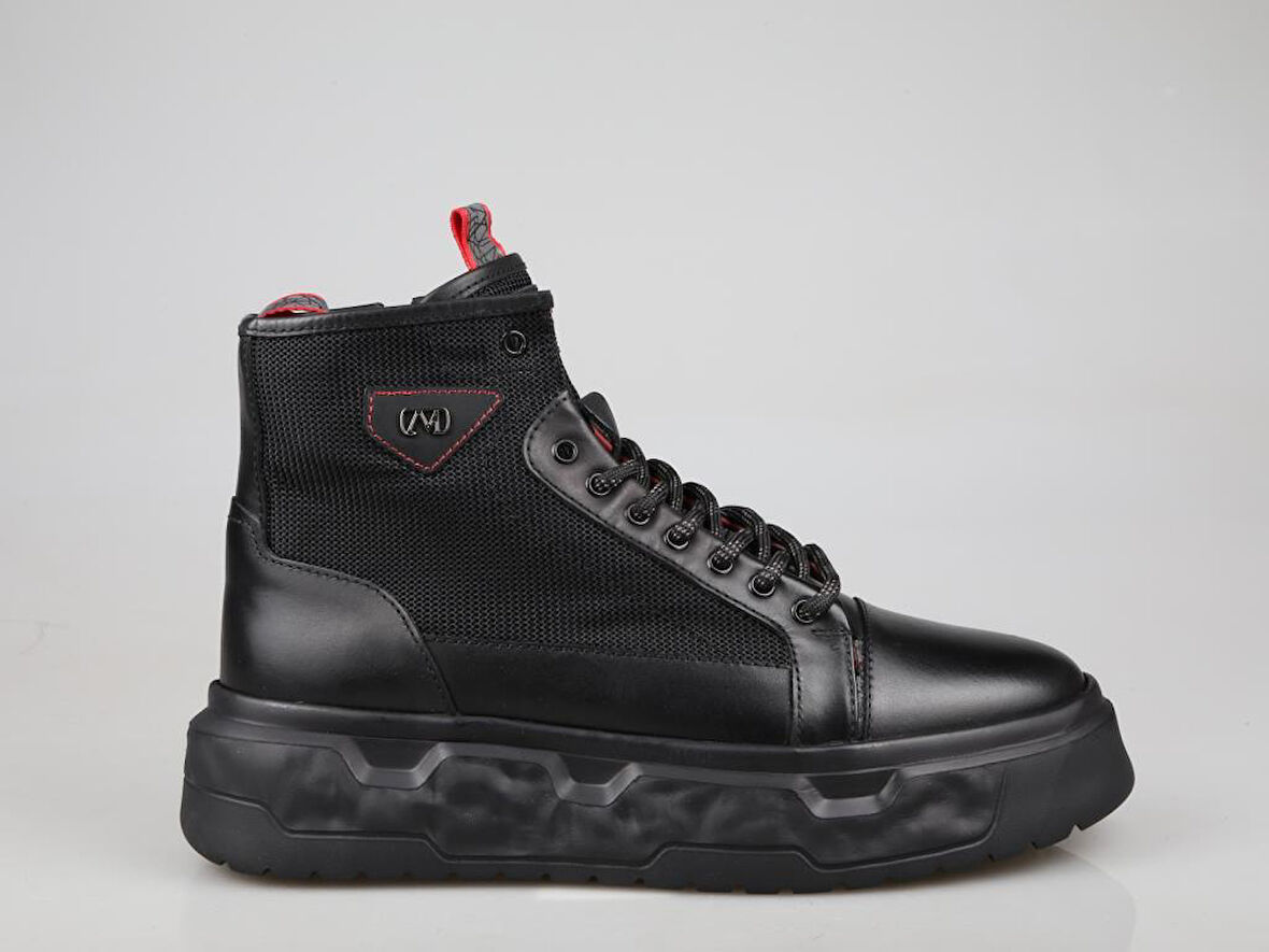 MARCOMEN 20268 Hakiki Deri Siyah Erkek Bot