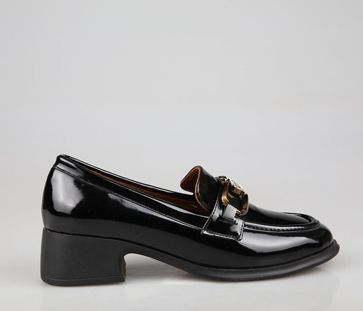 Miss Park Moda k1014/1 Loafer Siyah Kadın Babet