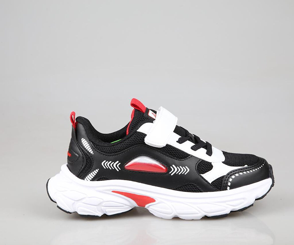 Pepino 1866 Siyah-Kırmızı Çocuk Sneakers
