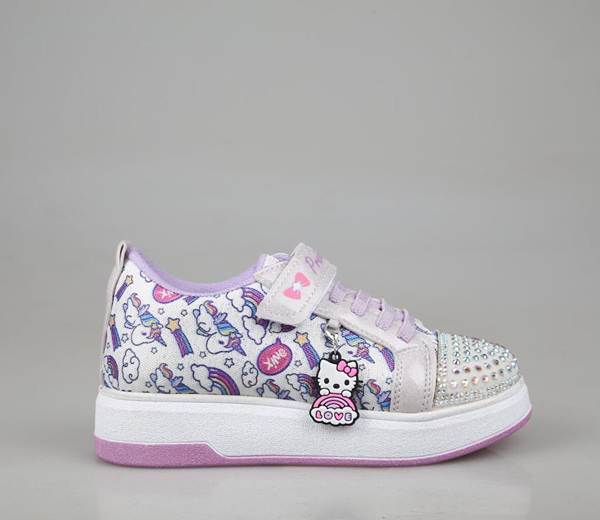 Marka Sesi 4004 Beyaz Gri Çocuk Sneakers