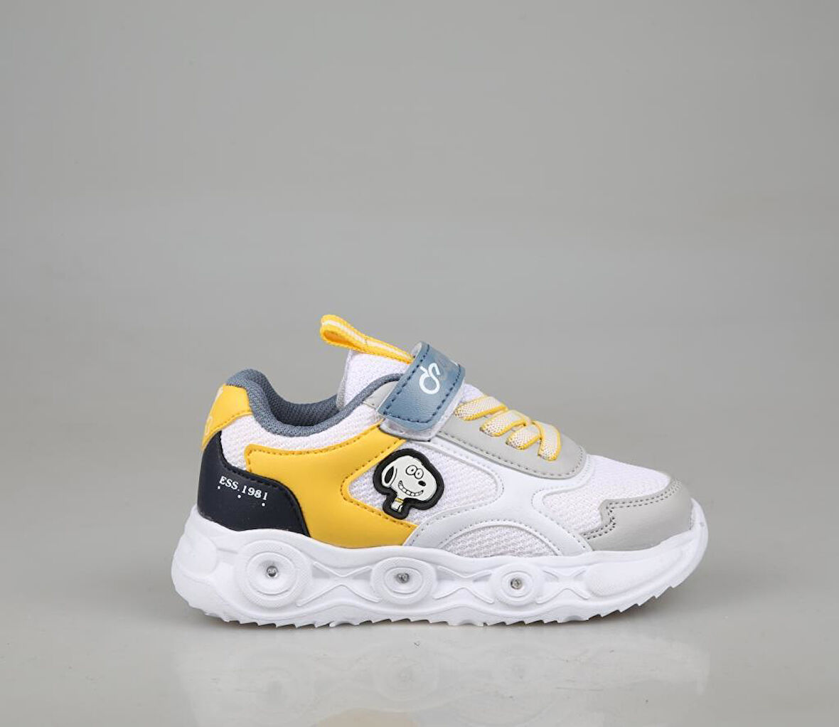 Marka Sesi 1115 Beyaz Gri Çocuk Sneakers