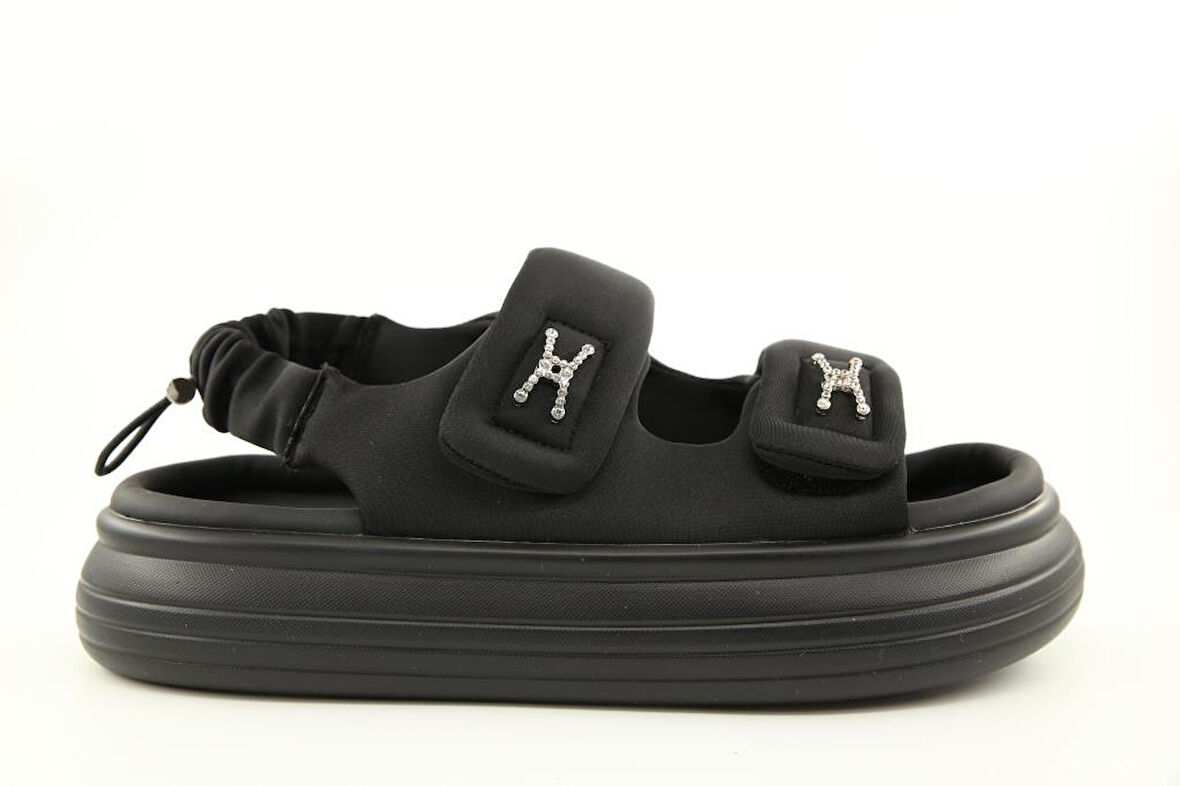 GUJA 25y413-1 Ortopedik Siyah Kadın Sandalet