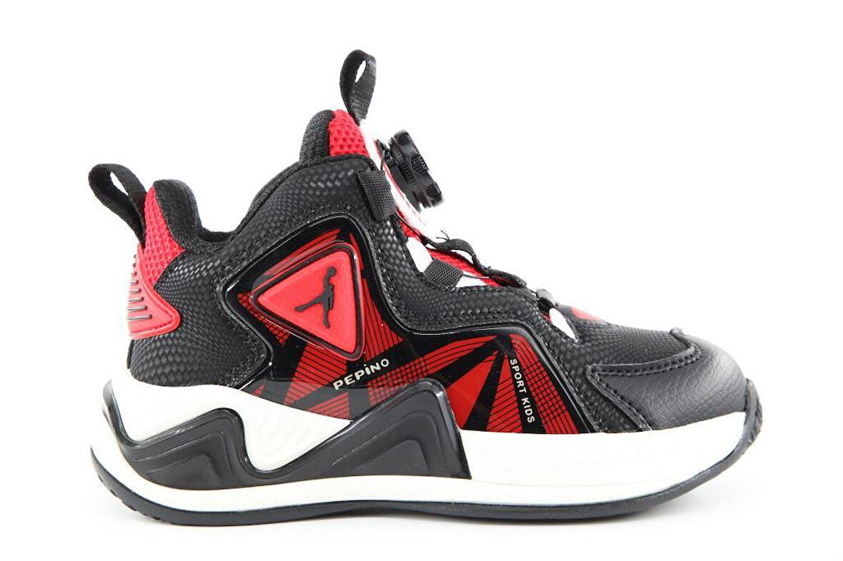 Pepino 1821 Siyah-Kırmızı Çocuk Sneakers