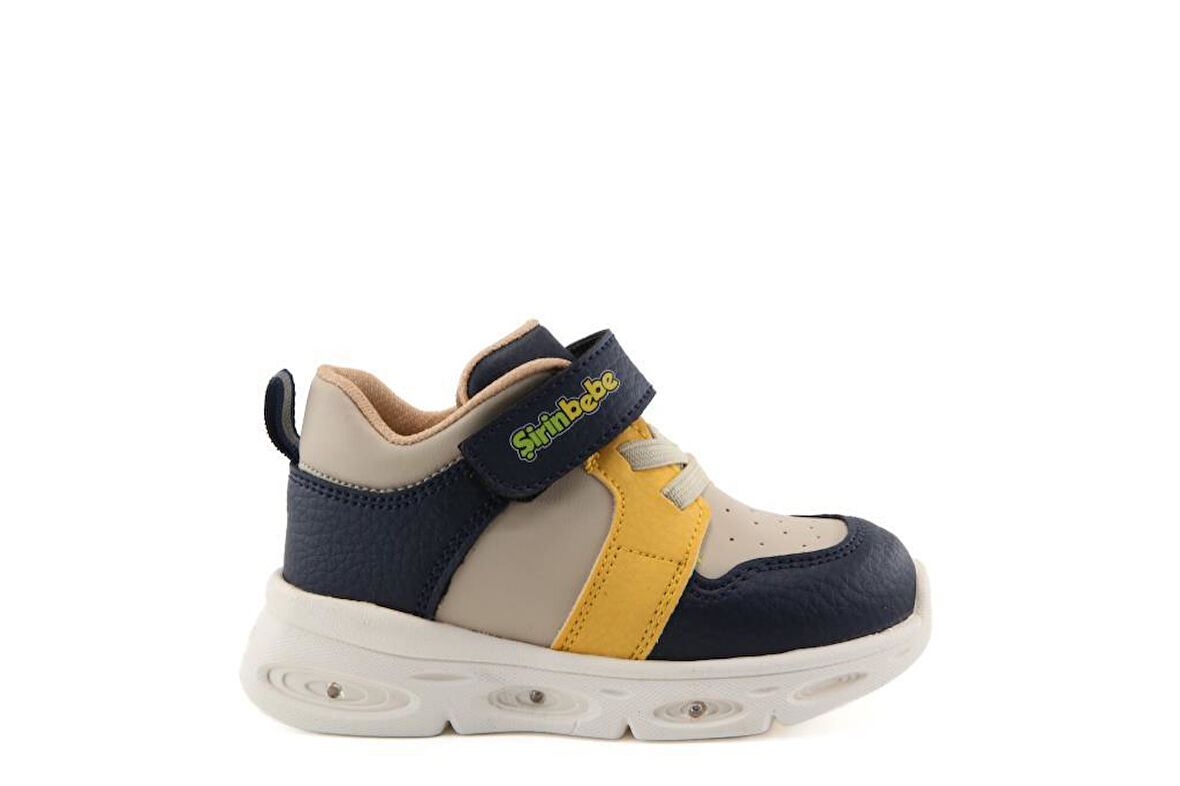 Şirin Bebe 251-6 Lacivert Sarı Çocuk Sneakers
