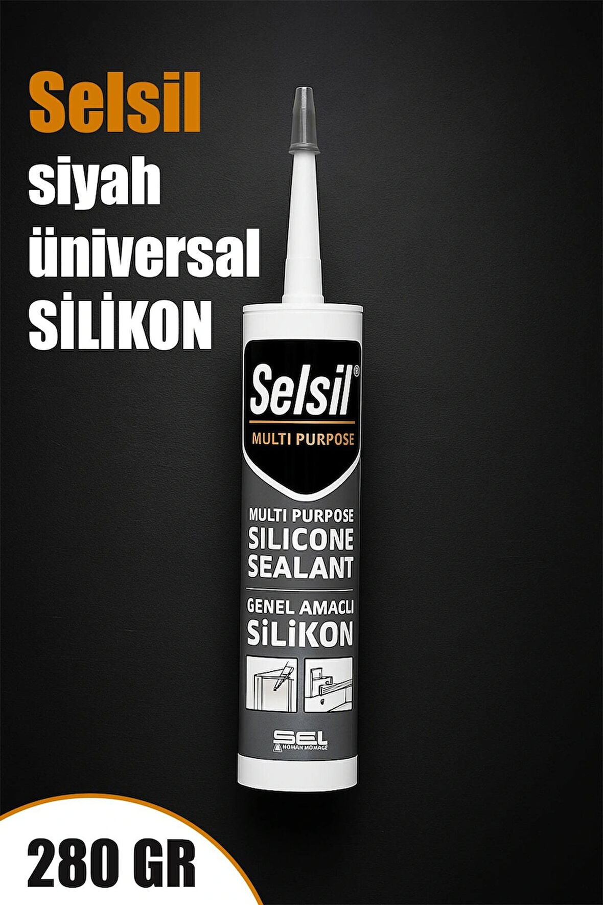 ⚙️SELSİL SİYAH UNIVERSAL SİLİKON