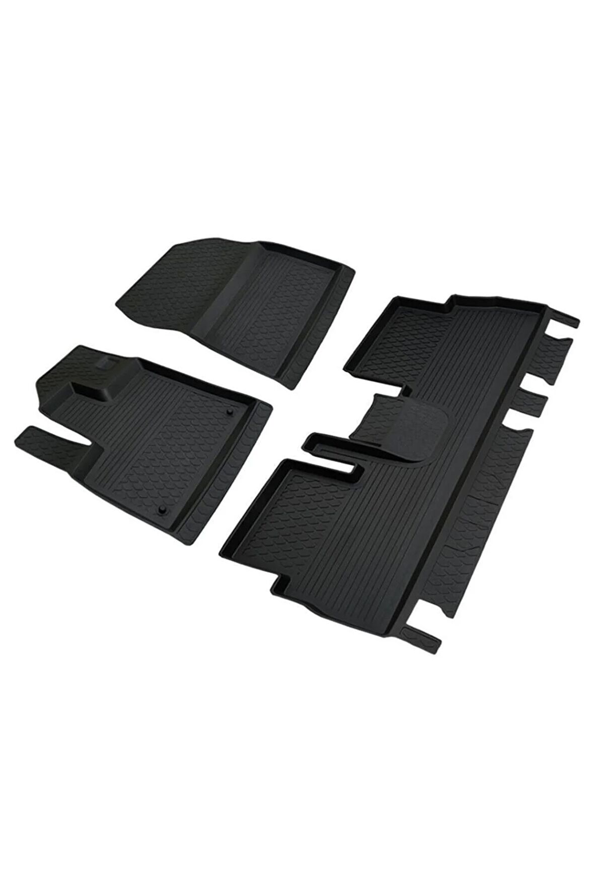 Opel Combo 4d Havuzlu Kauçuk Paspas 2019 Ve Üstü Siyah