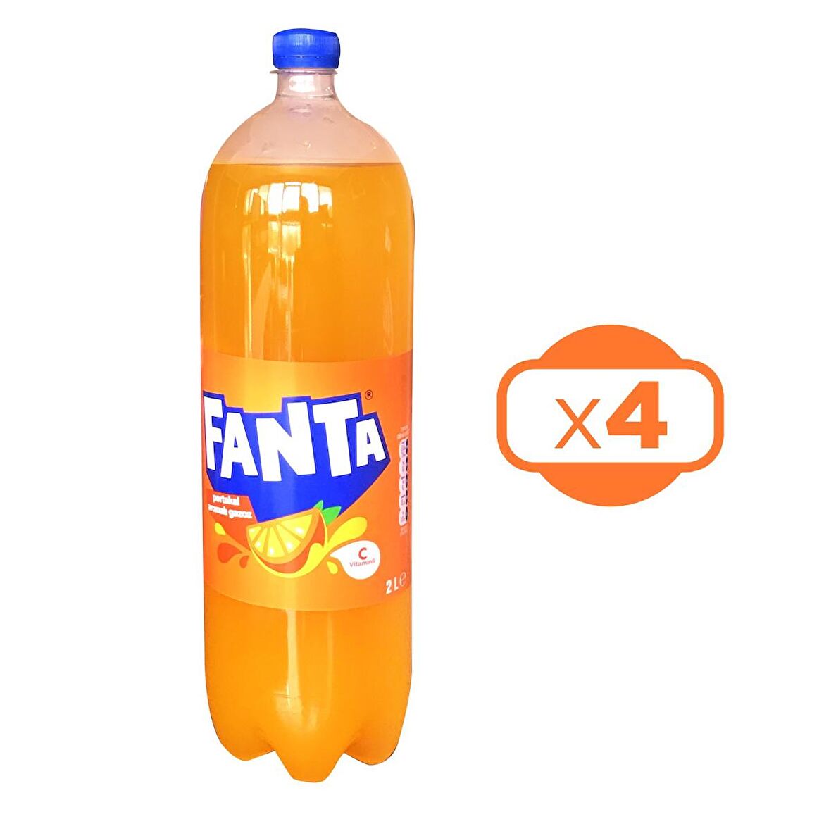 Fanta Portakal 2 lt 4 lü