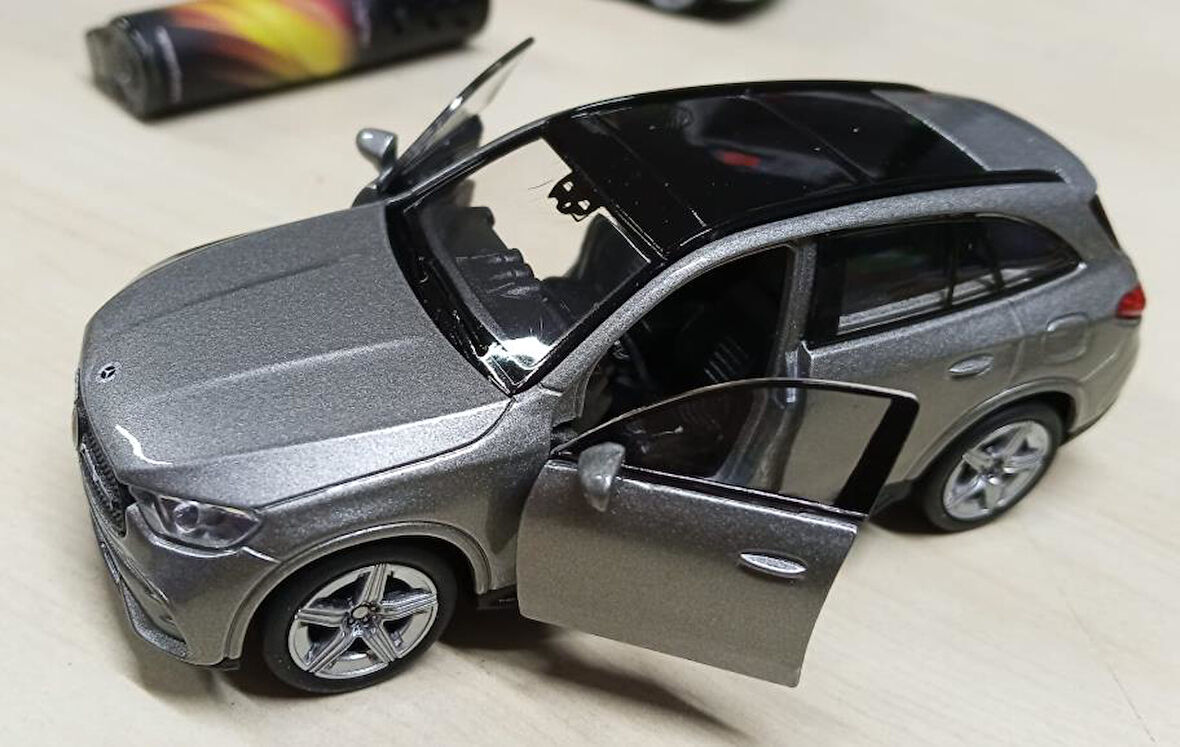 Oyuncak Metal Model Araba 1/36 Çek Bırak Mercedes Benz Glc 220 Gri