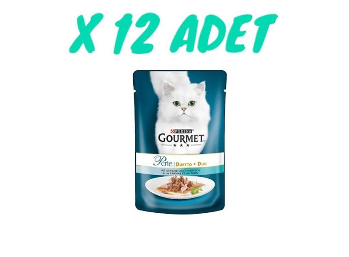 Gourmet Perle Izgara Ton Balıklı Yaş Kedi Maması 85 Gr X 12 Adet