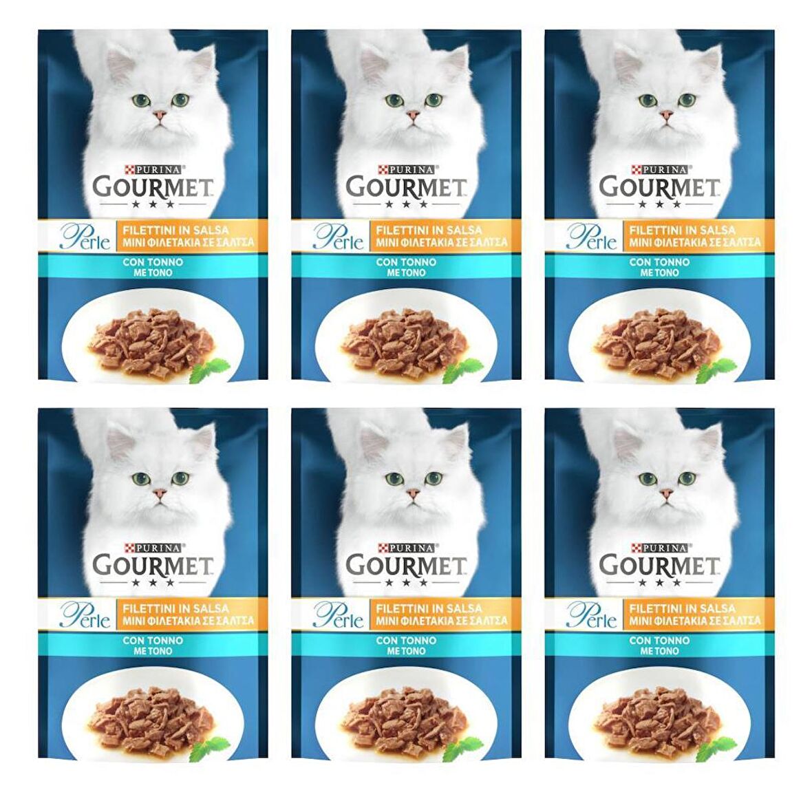 Gourmet Perle Izgara Ton Balıklı Yaş Kedi Maması 85 Gr X 6 Adet