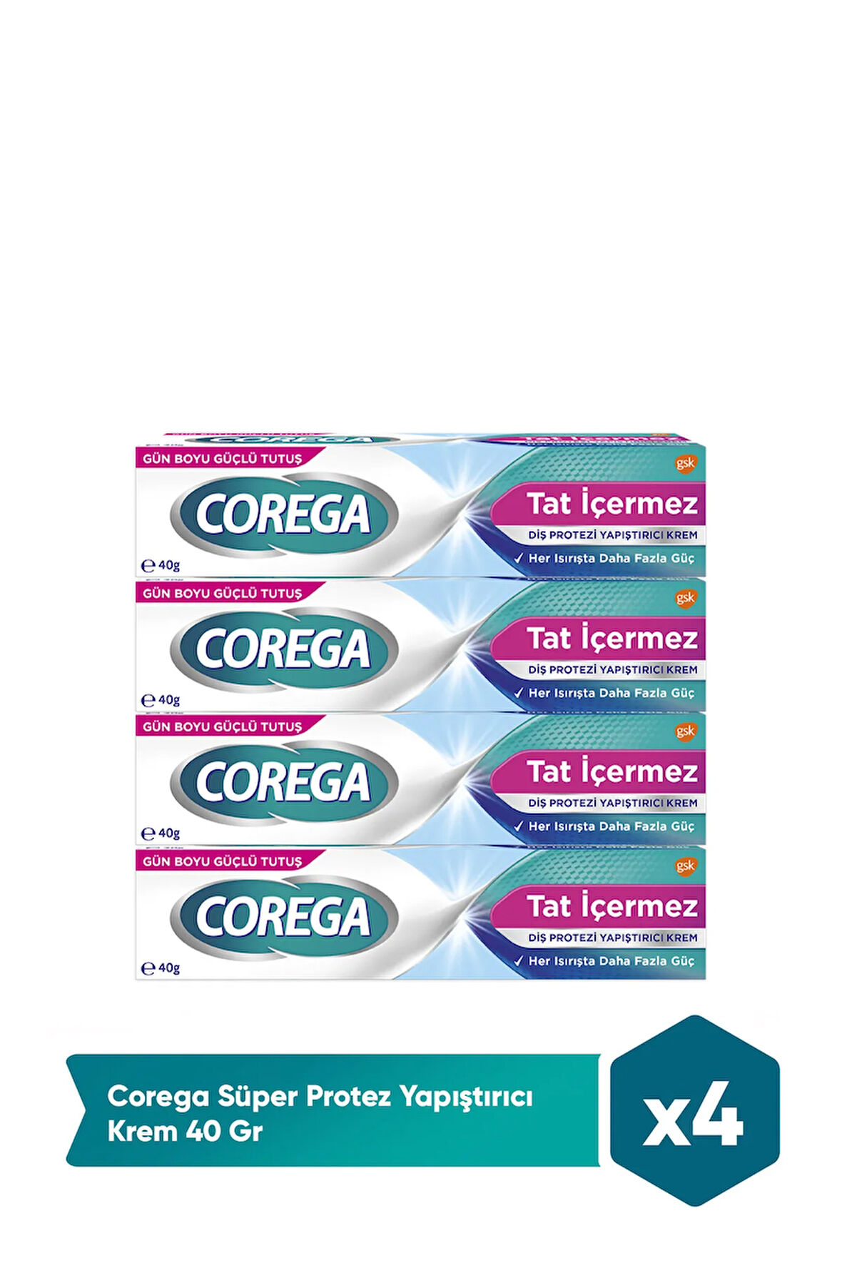 Süper Protez Yapıştırıcı Krem 40 Gr x4 Adet