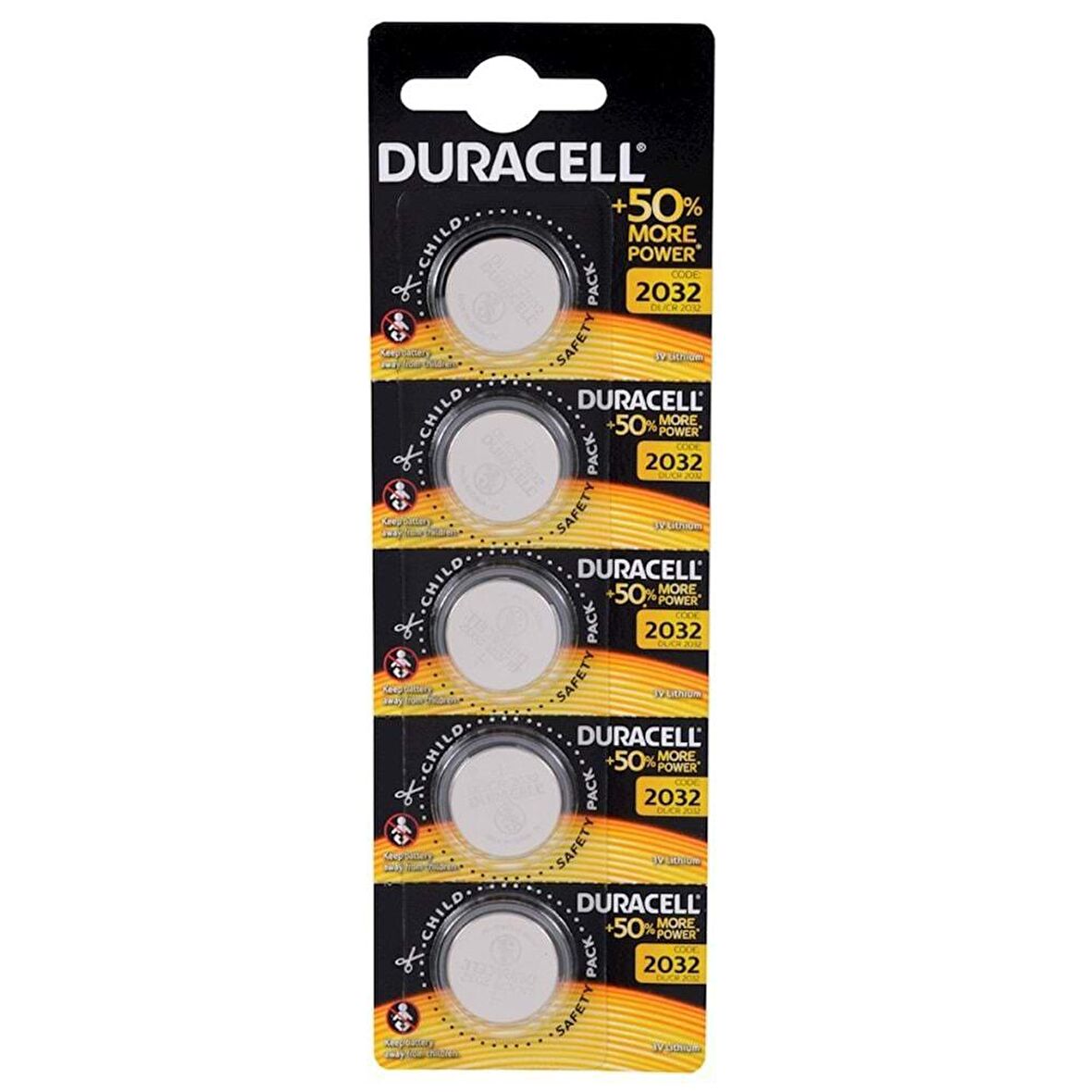 Duracell Düğme Pil 2032 3 Volt - 5'li