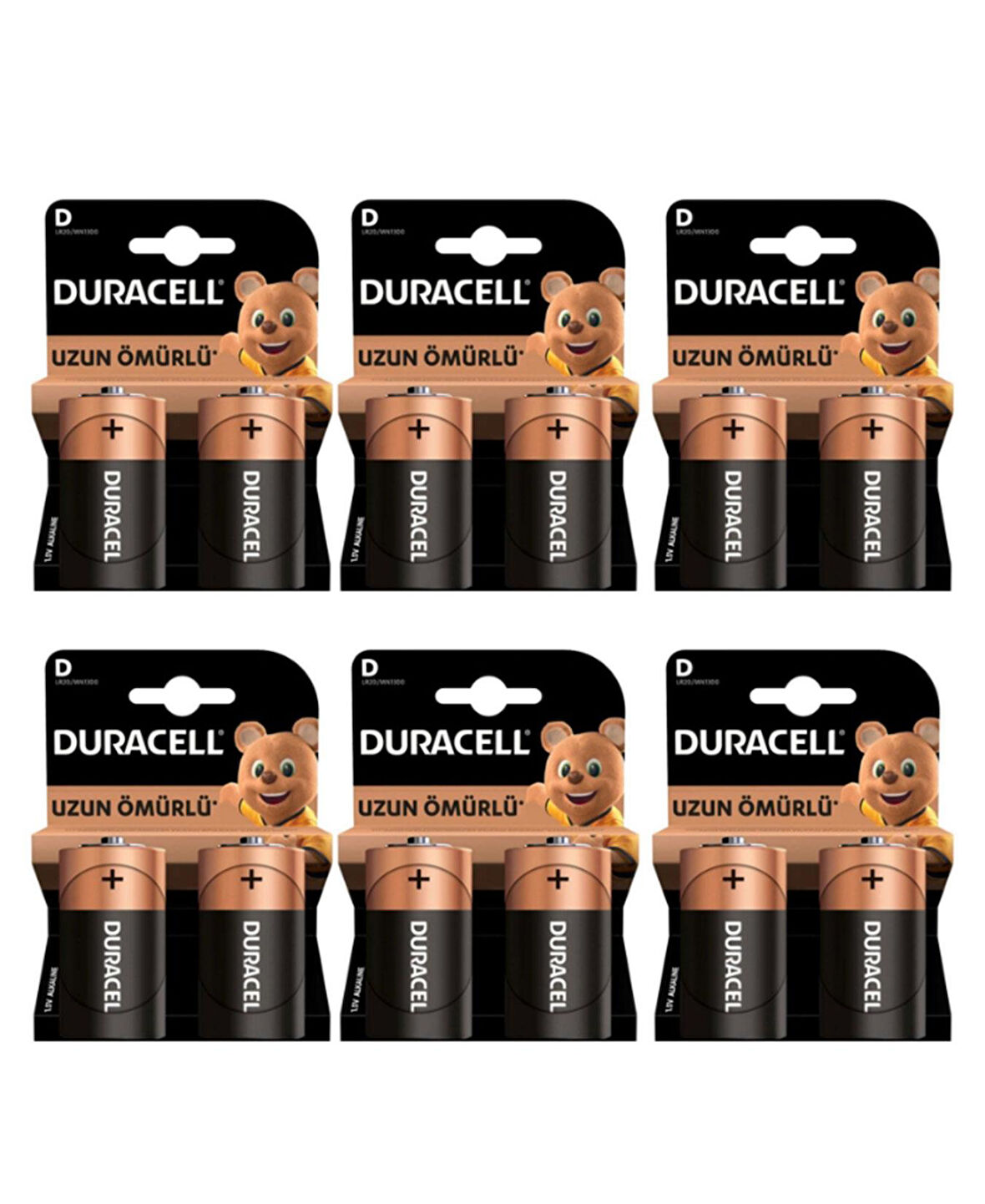Duracell Pil Basic D Boy 2'li 6 Paket