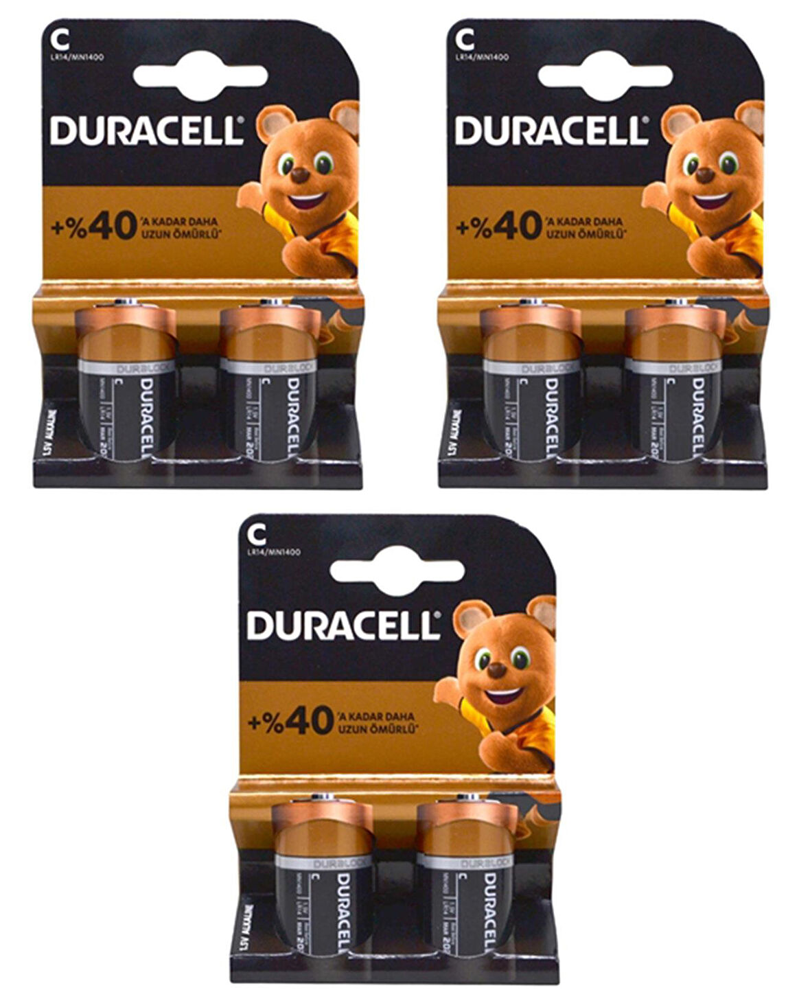 Duracell Pil Basic C Boy 2'li 3 Paket