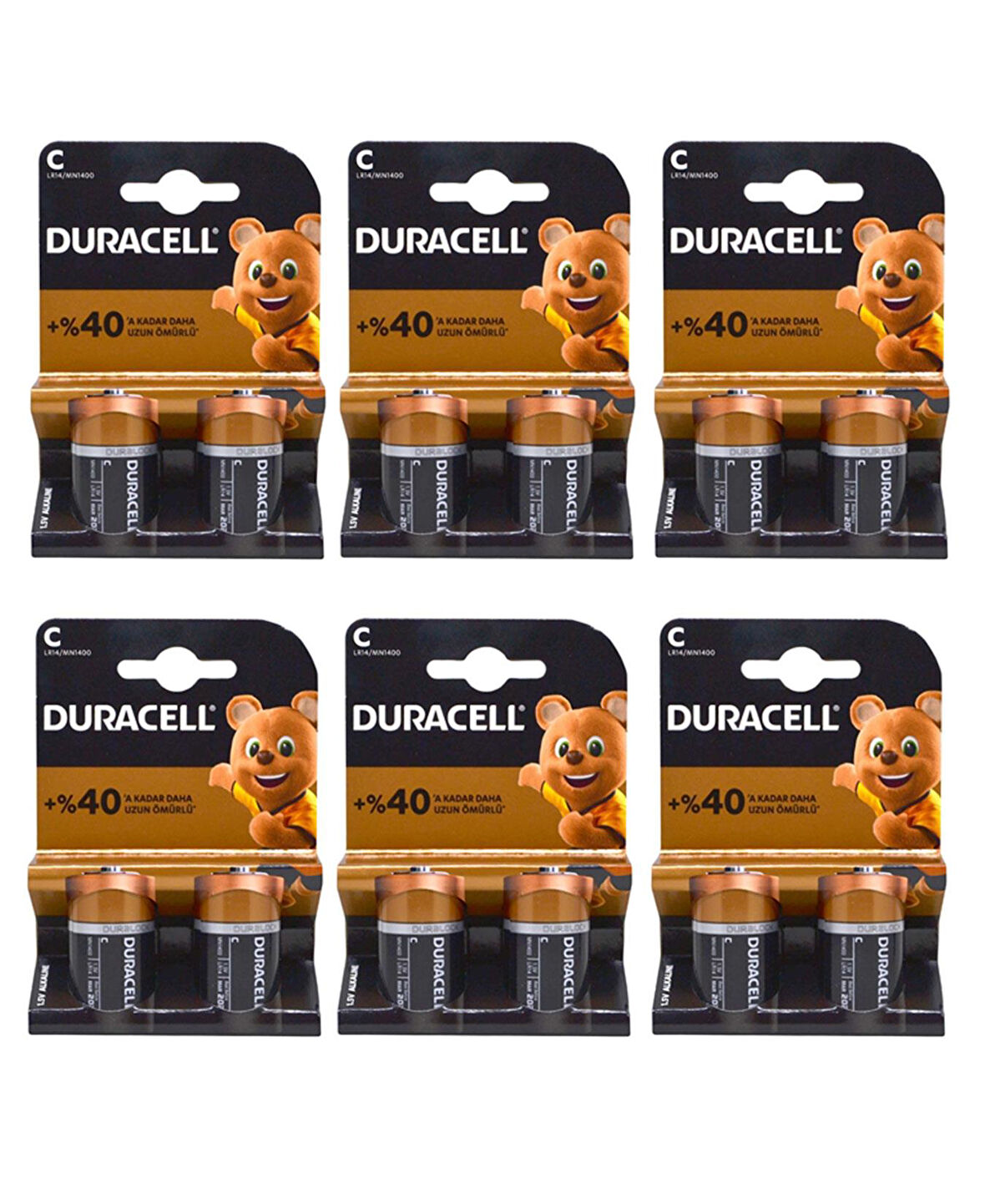 Duracell Pil Basic C Boy 2'li 6 Paket