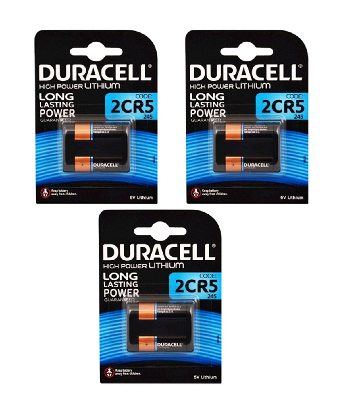 Duracell Pil Ultra Lityum Pil 2CR5 / 245 6 Volt 3 Paket